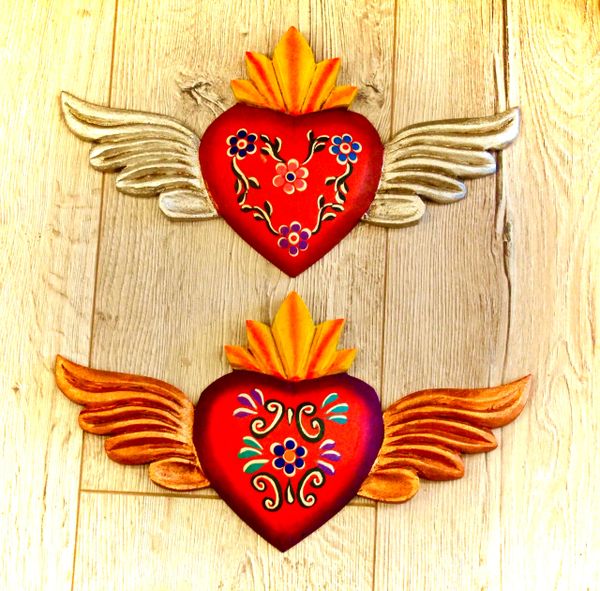 Hearts with Wings - Large (wood)
