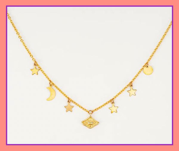 Celestial Eye Charm Necklace