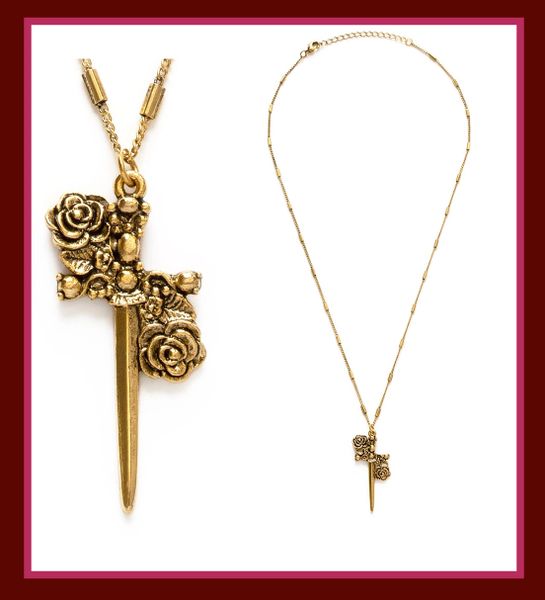 Gothic Romance Dagger Necklace