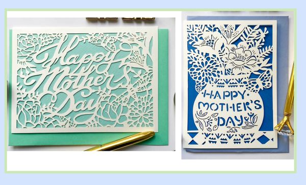 Cut Paper Mother’s Day Cards
