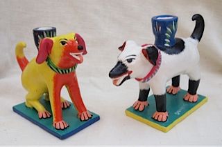 Dog Pals Candlesticks