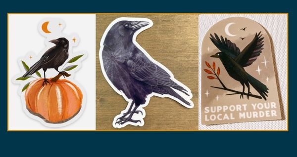 Fall Corvid Stickers