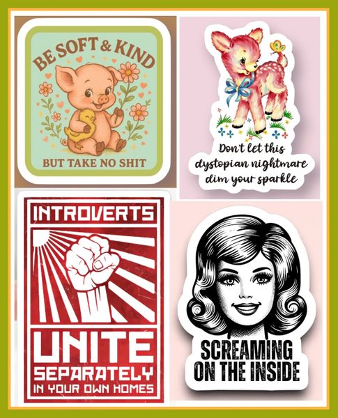 Lovely Dystopian Stickers
