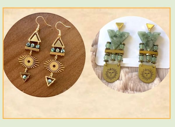 Celestial Gemstone Earrings