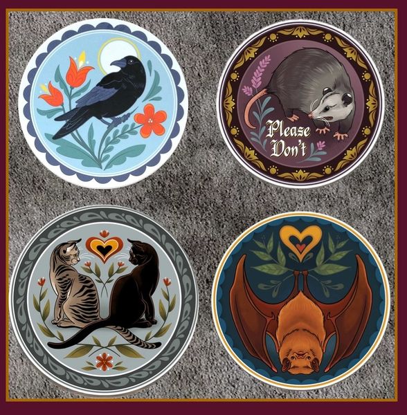 Contemporary Pennsylvania Dutch Hex Stickers
