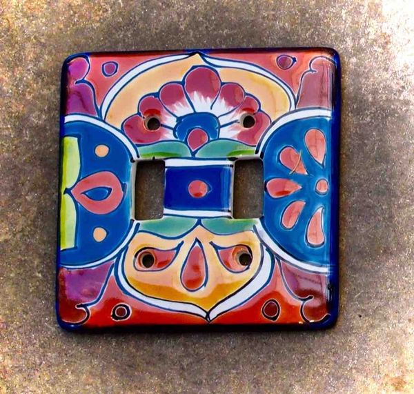 Talavera Switch Plate - double