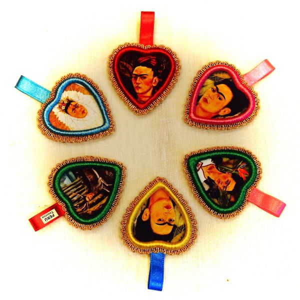 Frida Heart Ornaments