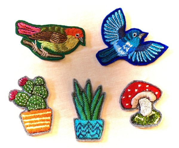 Hand Embroidered Brooches