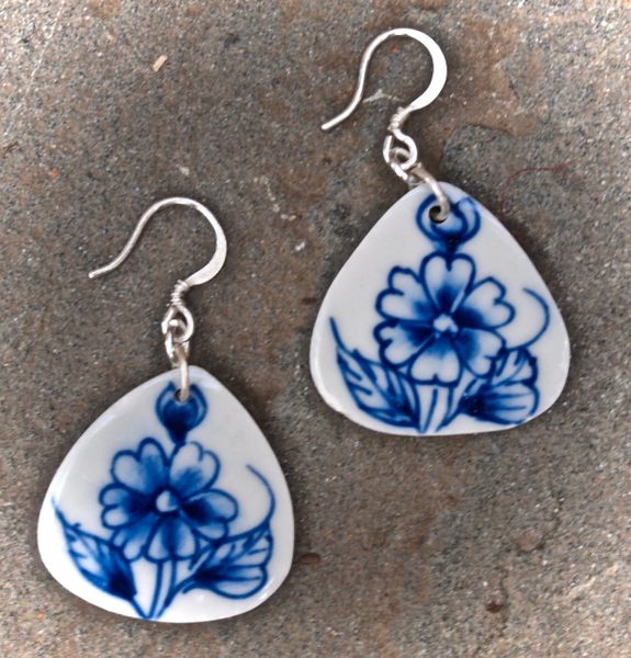 Porcelain Flower Earrings