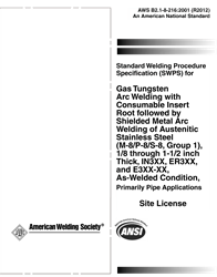 welding procedure specification swps gtaw standard aws consumable insert root b2 followed shielded metal