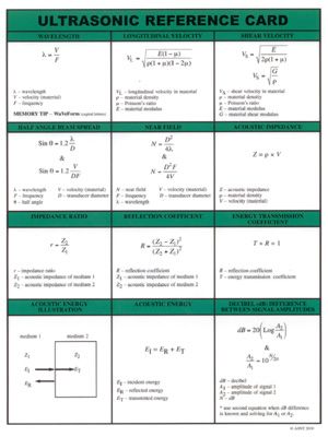 Asnt Quick Reference Method Cards Ultrasonic Ut Engineering Solutions