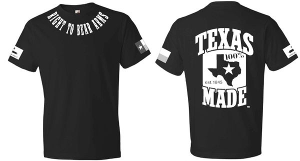 T-Shirts Right To Bear Arms - 100% Texas Made Est. 1845