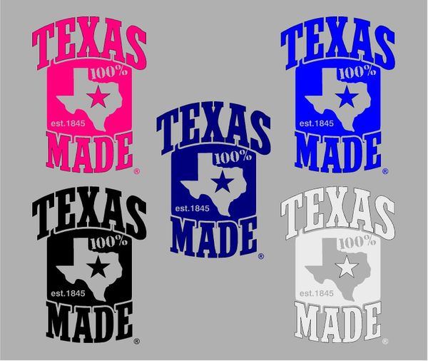 8" Decals - 100% Texas Made Est. 1845