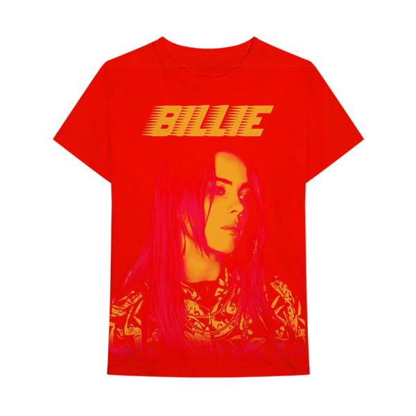 BILLIE EILISH RACER LOGO PHOTO T-SHIRT