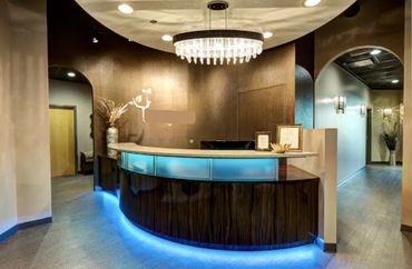 Medspa Radius Reception Desk