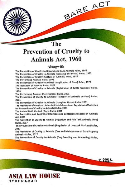 Prevention of Cruelty to Animals Act 1960 | LAWRELS
