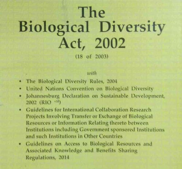 Biological Diversity Act 2002 Upsc