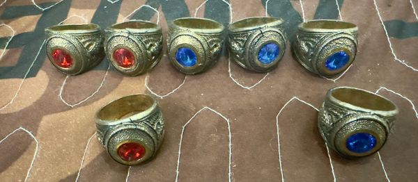 Vietnam War - 7pcs Army Rings Unmarked metal Unstamped