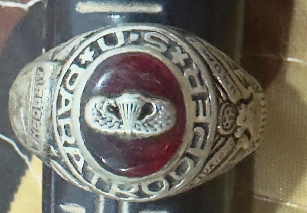 Vietnam War - US Military US Paratrooper Silver 92,5 % Ring