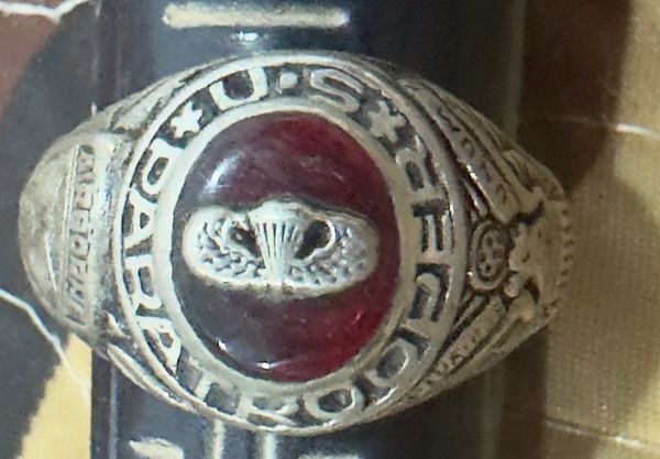 Vietnam War - US Military US Paratrooper Silver 92,5 % Ring