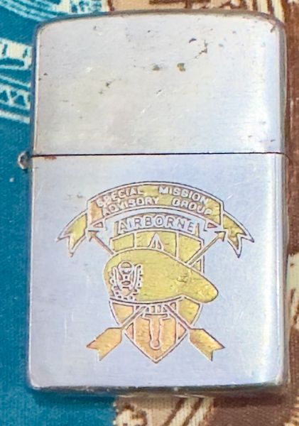 Vietnam War- Special Mission Advisory Group Airborne Zippo Lighter