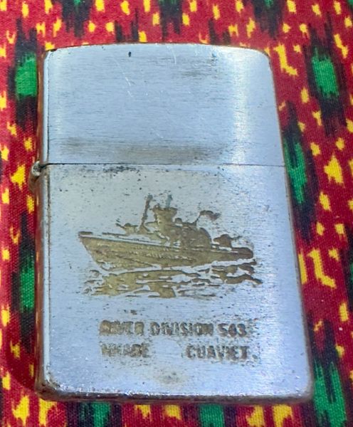 Vietnam War -US Military Navy Ship " River Division 543 nhabe,Cua Viet -Vietnam " Zippo Lighter