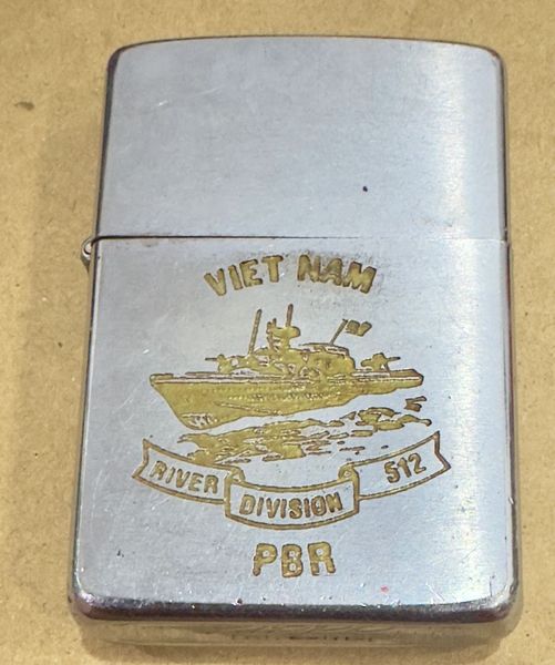 Vietnam War -US Military Navy Ship " River Division 512 PBR,Vietnam " Zippo Lighter