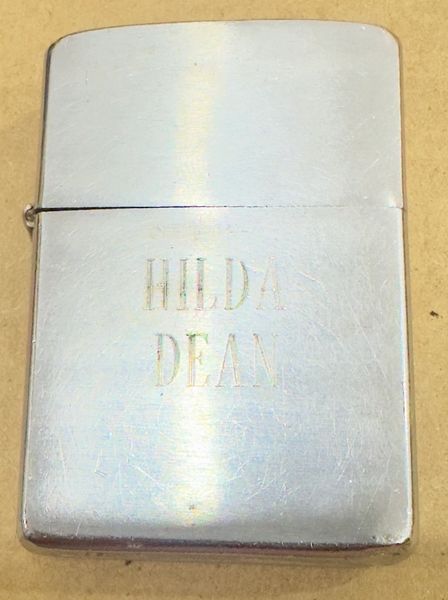 Vietnam War - US Military “ HILDA DEAN “ Zippo lighter