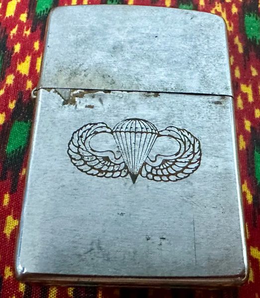 Vietnam War - US Military Vietnam Airborne & Gun Combat Infantry Zippo Lighter