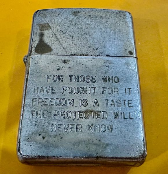 Vietnam War - US Miitary Poems & Fuck it Zippo Lighter