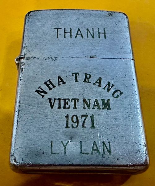 Vietnam War - US Military Thanh “ Nha Trang Vietnam 1971 “ Ly Lan & Vietnam Military Map Zippo Lighter