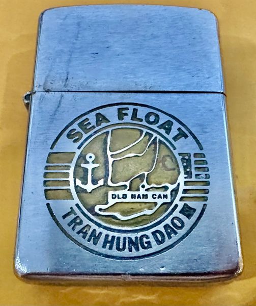 Vietnam War - US Military Vietnam Navy SeaFloat Tran Hung Dao Zippo Lighter