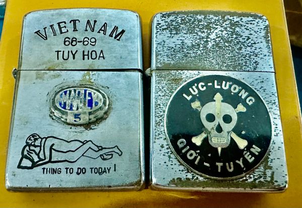 Vietnam War -US Military Nudes Thing To Do Today & Special Force CCC Zippo Lighter (2pcs)