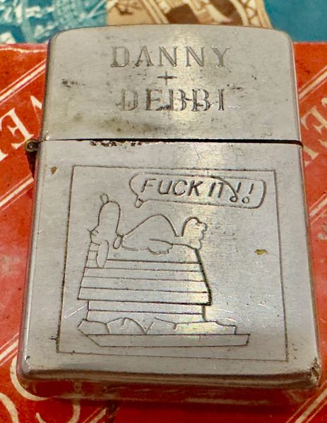 Vietnam War -US Military “Danny Debbi “ Fuck it !! Battle Air base in Vietnam Map Zone Zippo Lighter