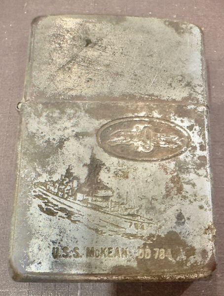 Vietnam War - US Military USS McKean DD784 Zippo Lighter(Unclear the point Bottom)