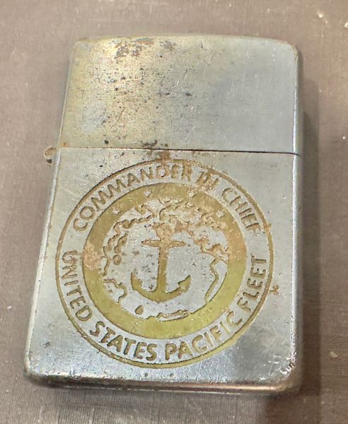 Vietnam War -US Military Navy US Pacific Fleet Commander In Chief Zippo Lighter