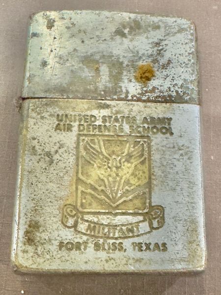 Vietnam War - US Military US Army Air Defense School Militant Fort Bliss Texas Zippo Lighter