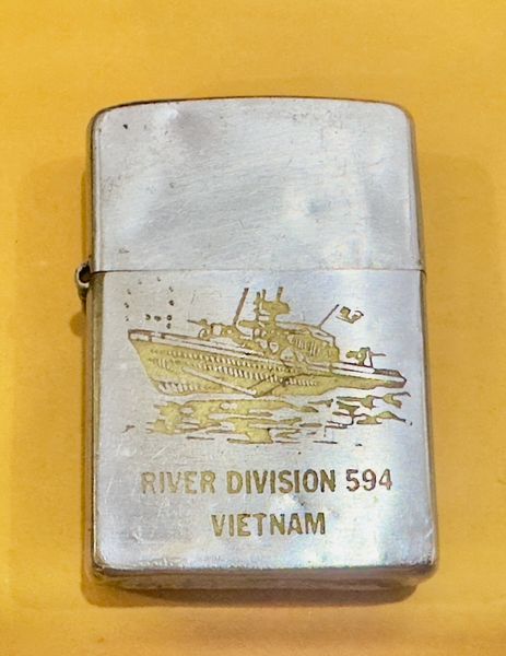 Vietnam War - US Military “ UHEY G” Navy River Division 594 Vietnam Zippo Lighter