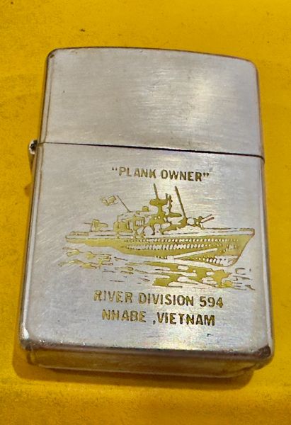 Vietnam War- US Military Navy Seals River Division 594 NhaBe Vietnam Zippo Lighter