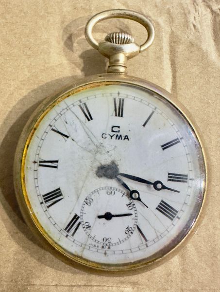 Vintage US Military CYMA “ C” Swiss Pocket Watches Clock