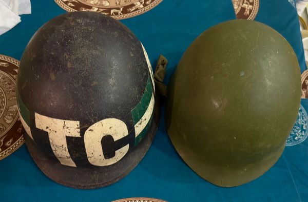 Vietnam War - Arvn Svn TC 600 Military Patrol Navy Seals Team 600 Helmet with Liner