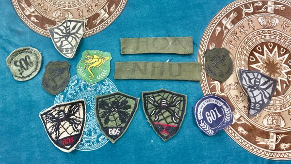 Arvn South Vietnam Field Police CSDC Patches & Soilder’s name (12pcs)