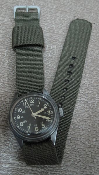 Original US Military GG-W-113 Wristwatch Ser#17362 August 1969