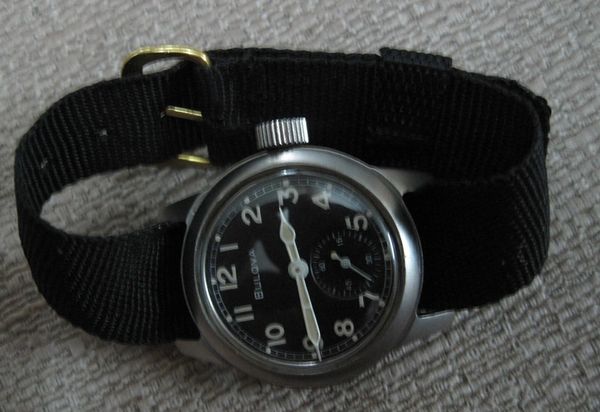 ORIGINAL US Military BULOVA Wristwatch