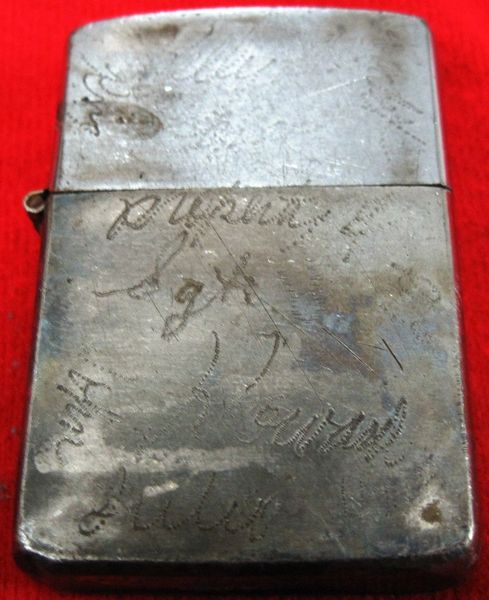 Vietnam Military Officer Tag Signed for Zippo Lighter