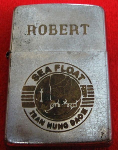 Vietnam Military US NAVY Seal Tran Hung Dao 3 " Robert " Sea Float Zippo Lighter M.P. RORRIS BUTLZ'RJR