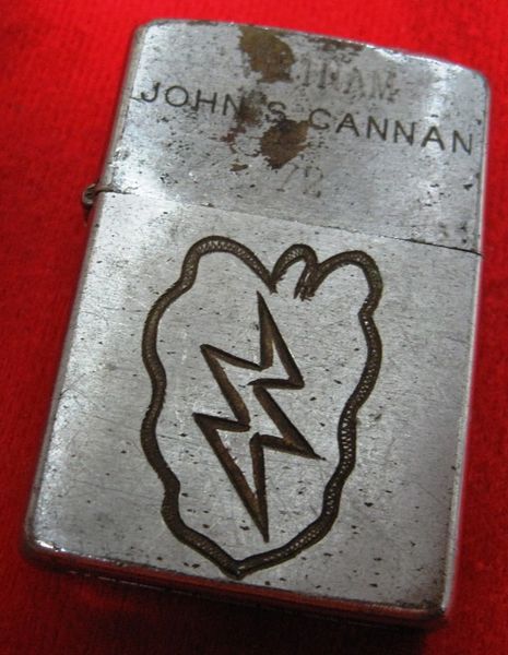 Vietnam War - US Military Airborne John S Cannan Para " Moran J " Zippo Lighter