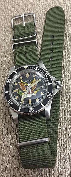 Reproduction US Military TUDOR VINTAGE SUBMARINER 40MM REF 9411/0 BLACK DIAL W/ PRESIDENTIAL SEAL DIAL WristWatch (Swiss Remade)