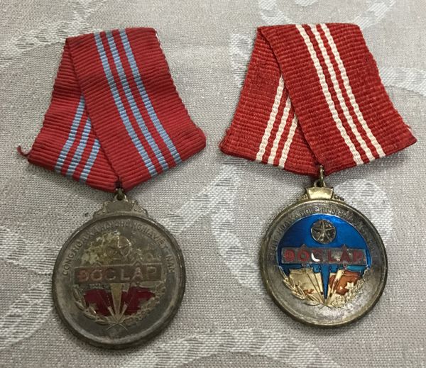 Original North Vietcong & South Vietcong Indepence Medal (1set of 2pcs)