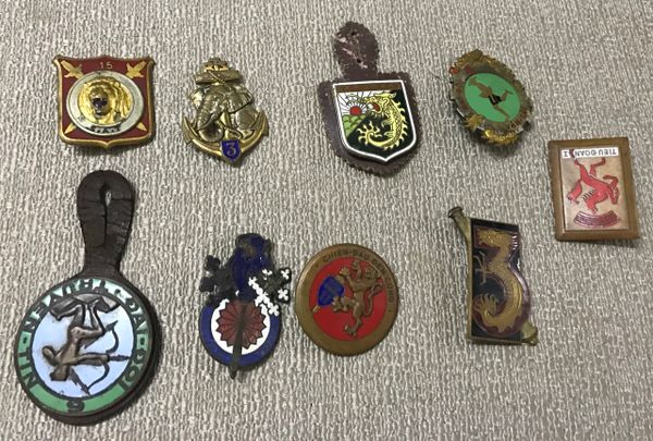French indochina 9 Badges/Insignes in war